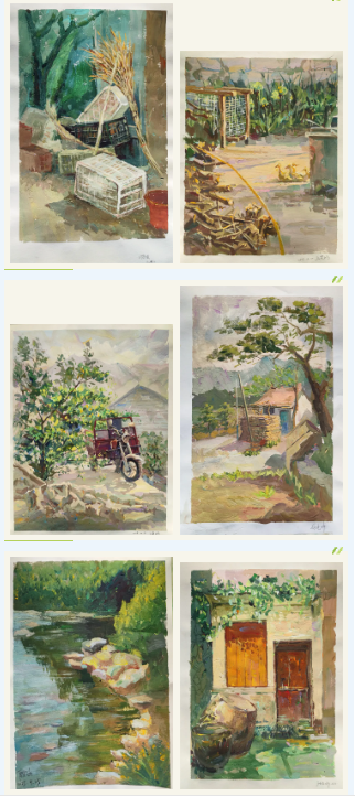 D:\美术的公众账号文章上传学校网站\2025\2025年5月22日写生作品展春日融融绘山河 —— 青岛六中2025大洼写生线上作品展（ 2023 级8—14班）\高二.11-2.png